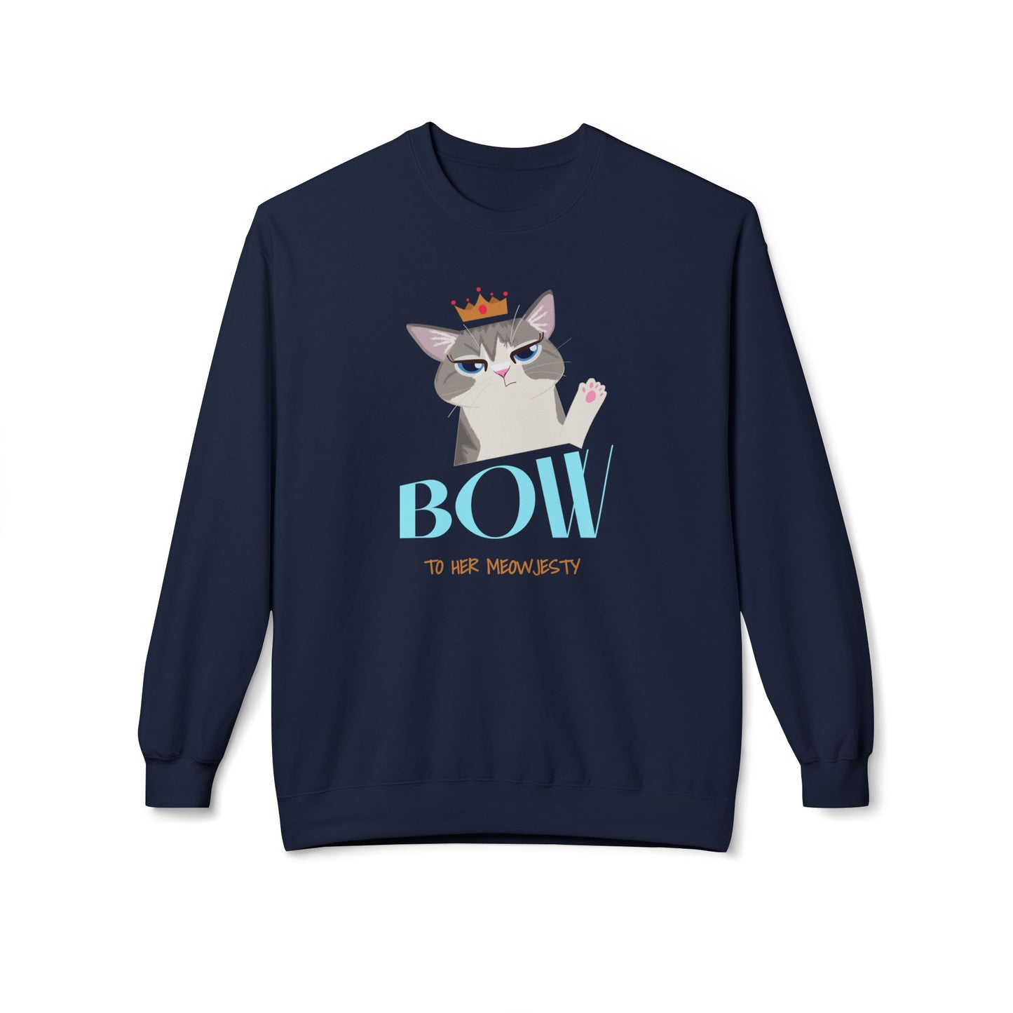 Bow To Her Meowjesty - Unisex Sweatshirt