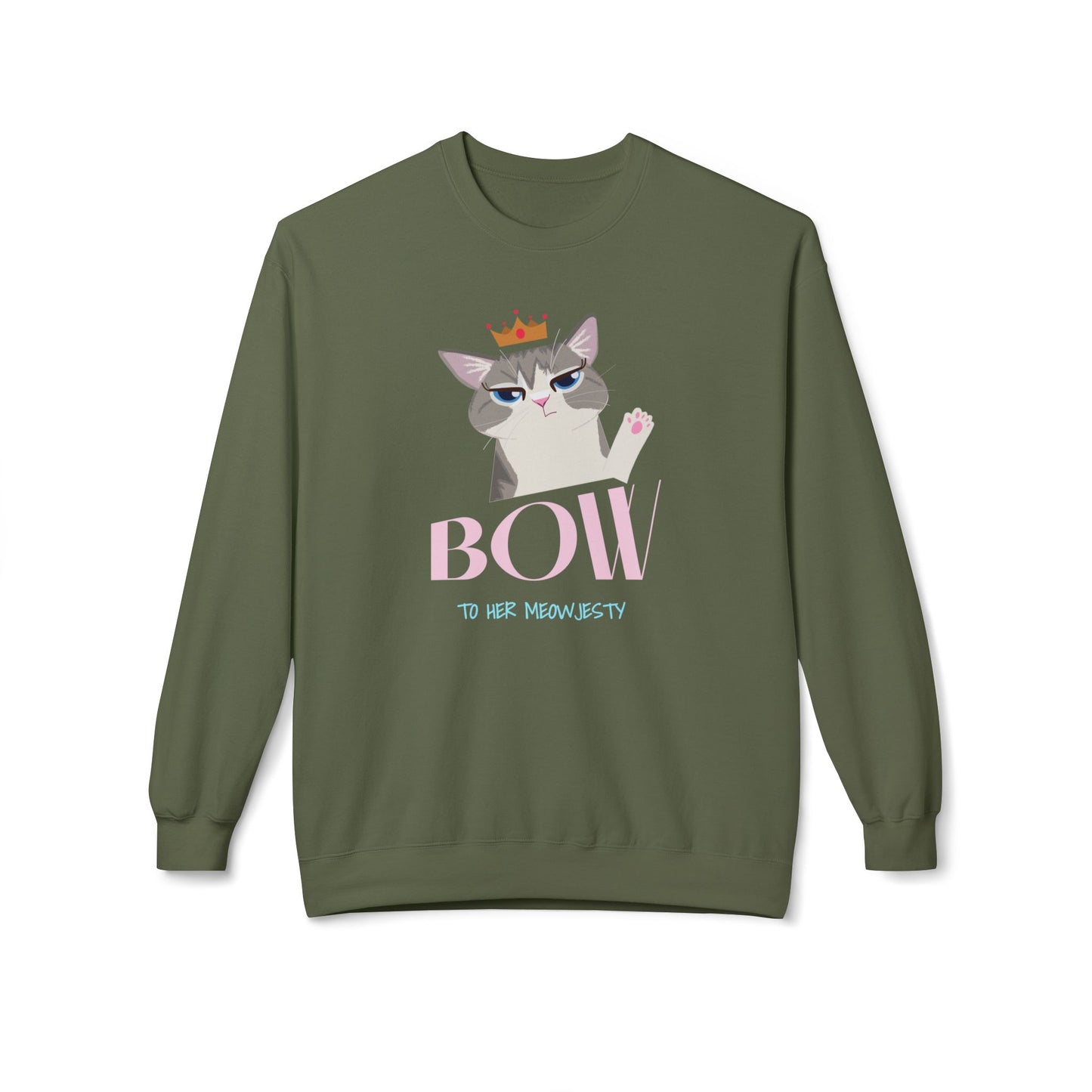 Bow To Her Meowjesty - Unisex Sweatshirt