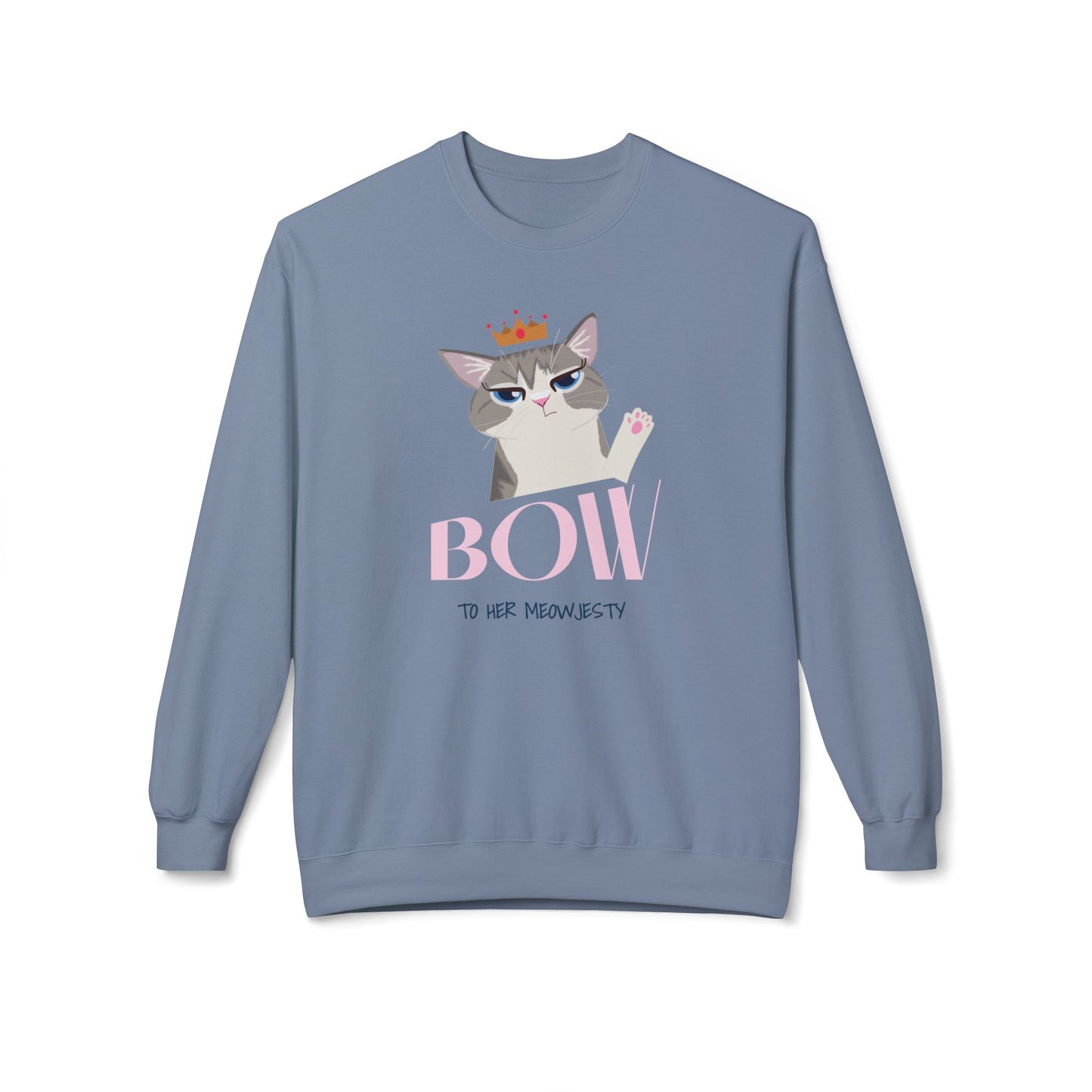 Bow To Her Meowjesty - Unisex Sweatshirt